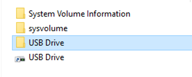 USB Drive folder visible, ready to copy