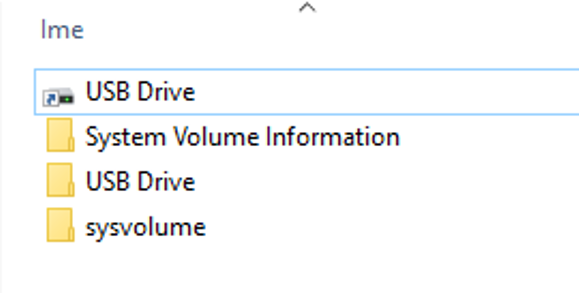 USB files revealed after command